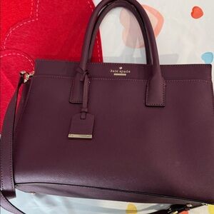 Kate Spade Plum Leather Satchel